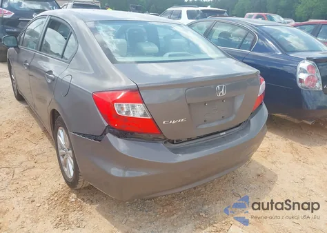 2012 Honda Civic Ex z USA, uszkodzony, nr VIN 2HGFB2F8XCH544536